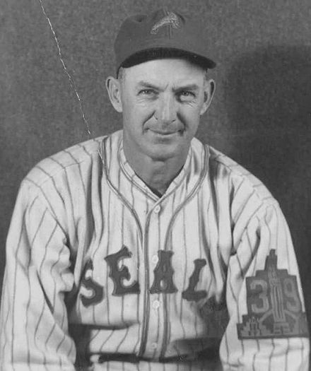 Pitcher Sam Gibson in a Seals uniform, c. 1939