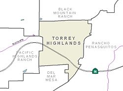 Torrey Highlands and neighborhood boundaries