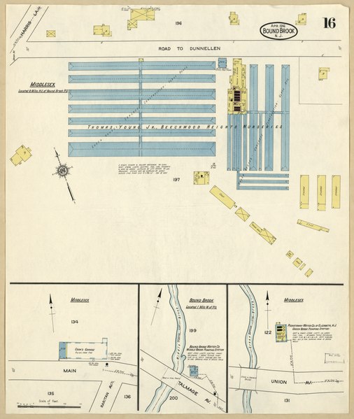 File:Sanborn Fire Insurance Map from Bound Brook, Somerset County, New Jersey. LOC sanborn05427 006-16.tif