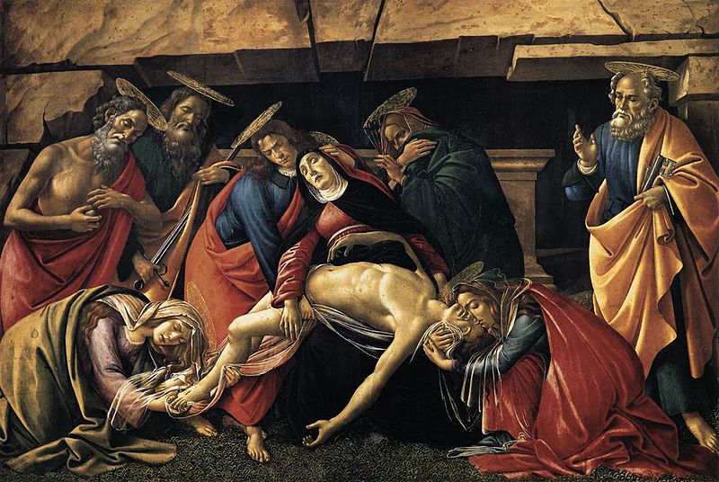 File:Sandro Botticelli - Lamentation over the Dead Christ with Saints - WGA2827.jpg