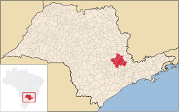 Région métropolitaine de Campinas - Carte