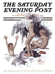 Ảnh bìa của Saturday Evening Post ngày 19 tháng 8 năm 1911.