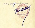 Seal and signature of Hồ Chí Minh on a document related to physical training and gymnastics (1946) 01.jpg