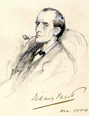 Sherlock Holmes served as an inspiration for the episode. Sherlock Holmes Portrait Paget.jpg