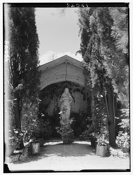 File:Shrine in German hospice garden, Jerusalem, a similar shrine LOC matpc.00510.jpg