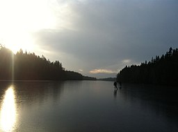 Skridskoåkning på Sidlången 2015 med Långfärdsskrinnarna Sydöst.