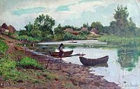 На річці Хорол, село Біляки Полтавської губернії, 1907