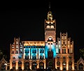 Słupsk, town hall in the night