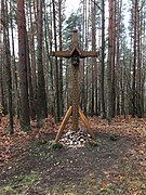 Smukučių senkapio kryžius 2019 m. rudenį