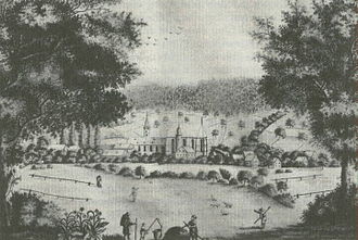 View from 1825 (drawing by Karl Koch) Sonnefeld Karl Koch.JPG