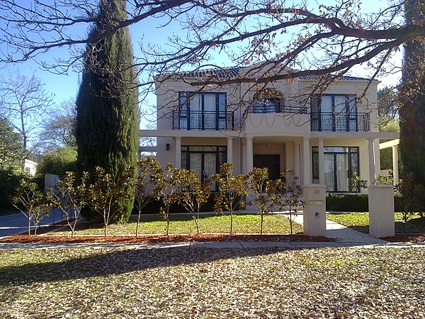 A recently constructed double storied home in southern Turner