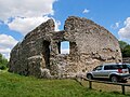 Southern part of the external wall around the medieval Eynsford Castle in Eynsford. [2]