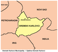 Harta e komunës Sremski Karlovci