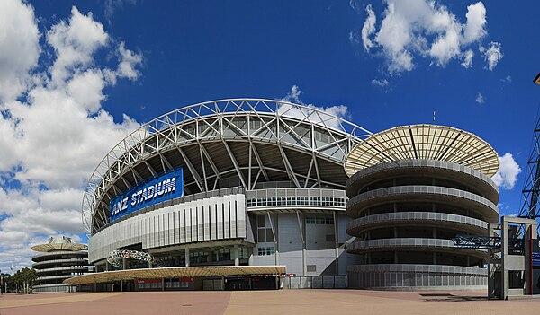 Exterior of Accor Stadium