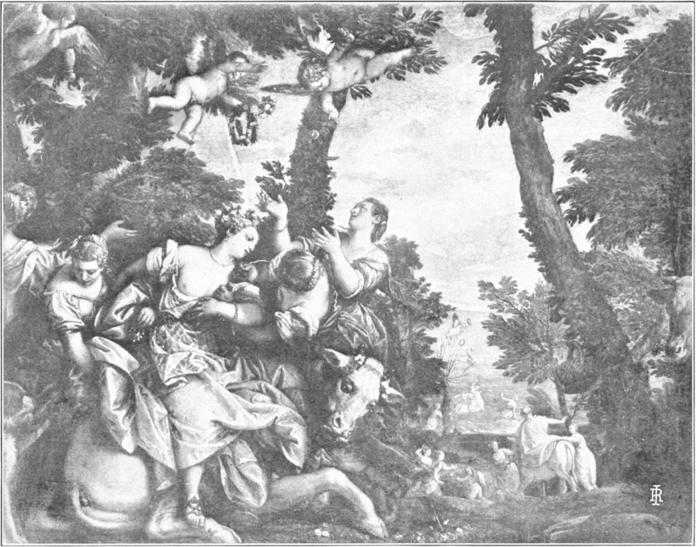 Painting of The Rape of Europa