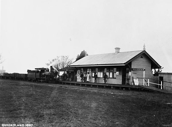 Clifton railway station in 1897