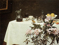 Nature morte, coin de table, 1873, Chicagoko Arte Institutua.