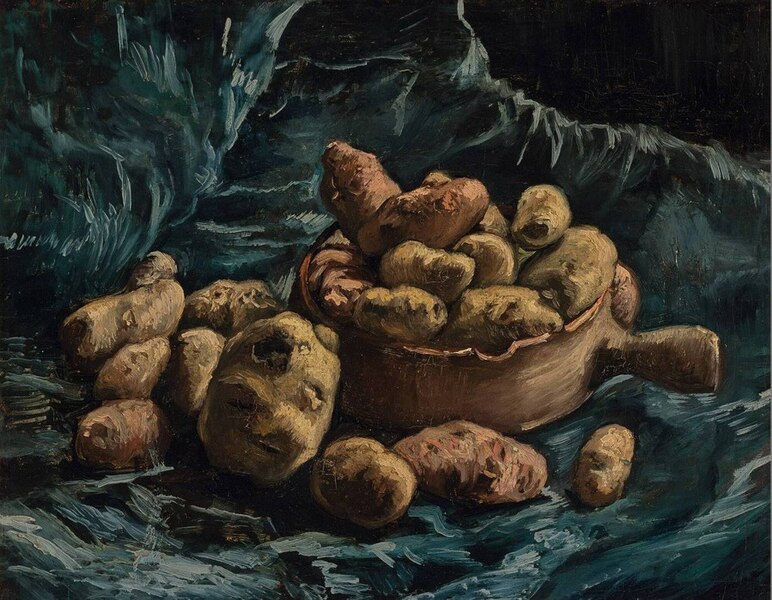 File:Still Life with an Earthen Bowl and Potatoes by Vincent van Gogh.jpg