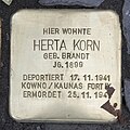 Herta Korn, Albrecht-Achilles-Straße 9, Berlin-Wilmersdorf, Deutschland