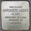 Stolperstein Giesebrechtstr 12 (Charl) Margarete Kaiser.jpg