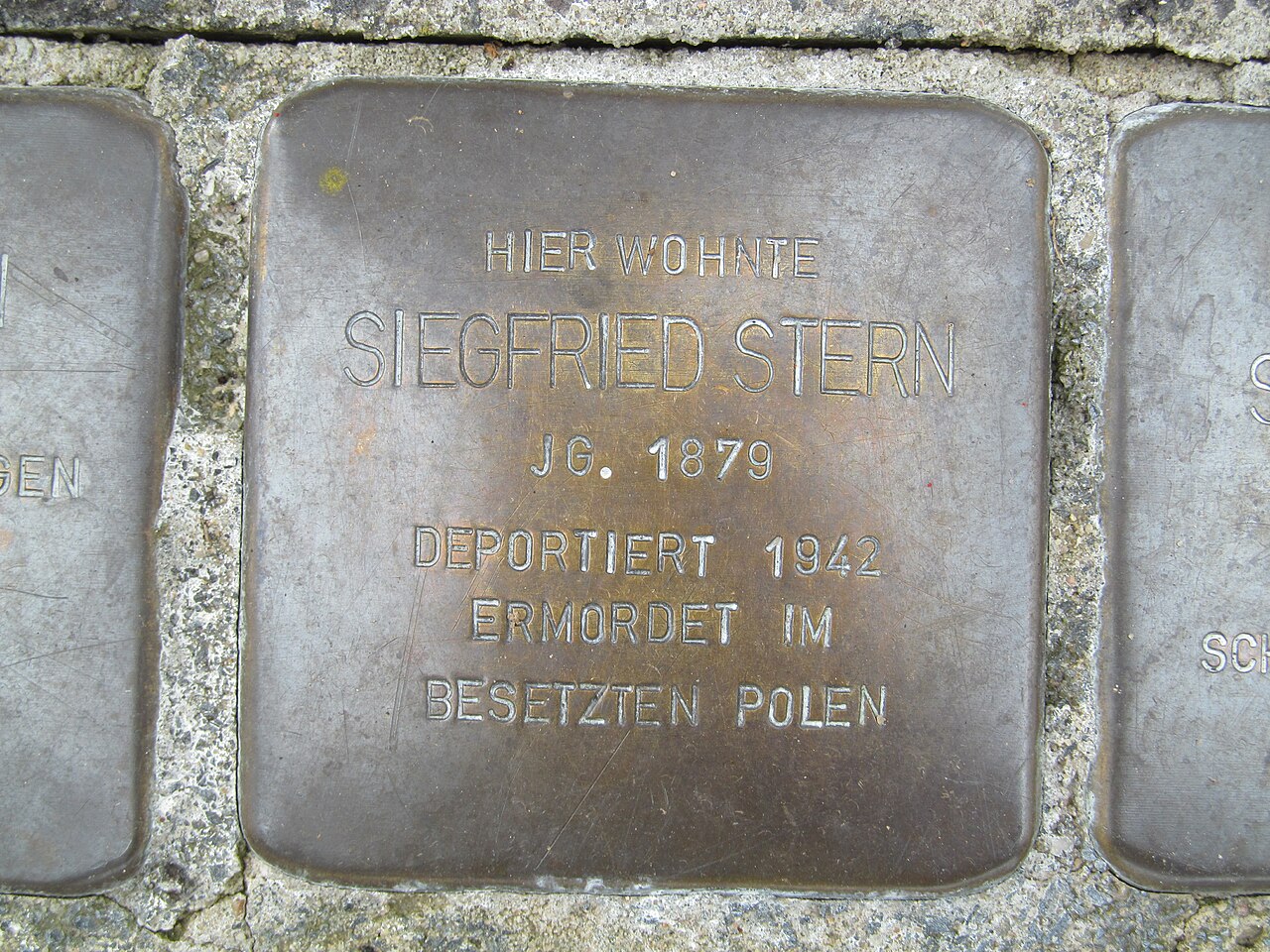 Stolperstein Siegfried Stern, 1, Lange Straße 2, Oberbrechen, Brechen, Landkreis Limburg-Weilburg.jpg