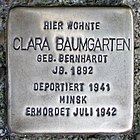 Stolperstein für Clara Baumgarten