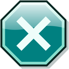 File:Stop x nuvola teal.svg