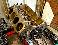 Stripped Rover V8 engine.JPG