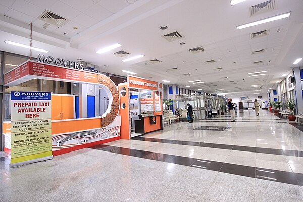 Departures area of the airport