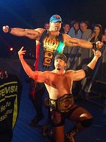 Hernandez and Chavo Guerrero as TNA World Tag Team Champions TNA Tag Team Champions Chavo Guerrero & Hernandez At Braehead.jpg