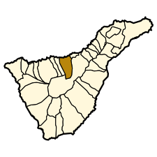 Localização de Los Realejos em Tenerife