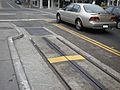 Terminus of tracks at California Street