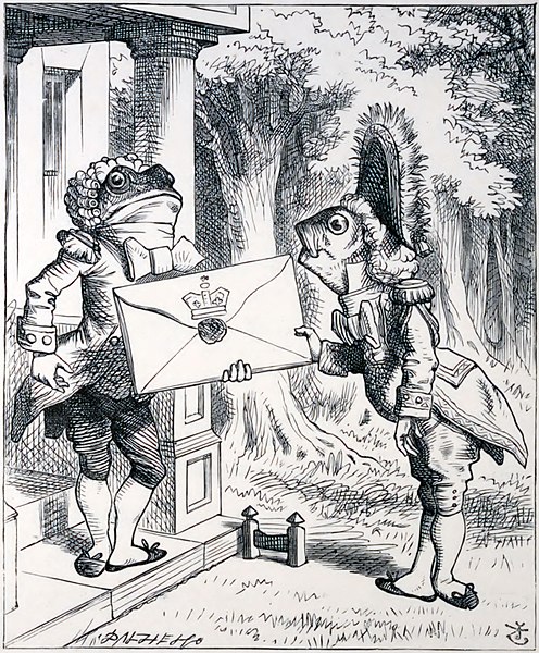 File:The Fish Footman and the Frog Footman - Alice's Abenteuer im Wunderland - page 70.jpg