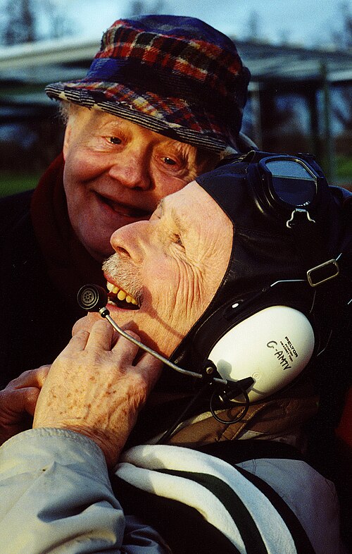 Dudley Sutton with Edward Hardwicke in The Goodbye Plane in 2003