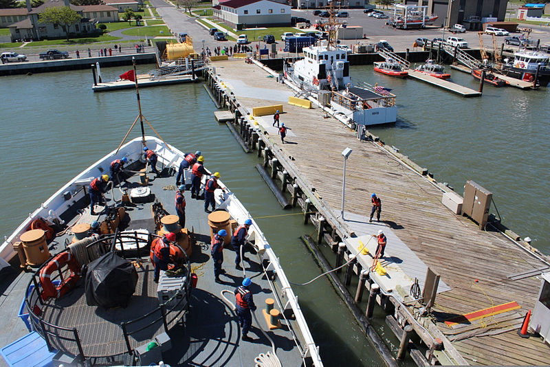 File:The medium endurance cutter USCGC Dependable (WMEC 262) moors in Cape May, N.J., May 26, 2013, after a 58-day patrol 130526-G-ZZ999-001.jpg