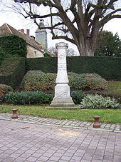 Het oorlogsmonument.