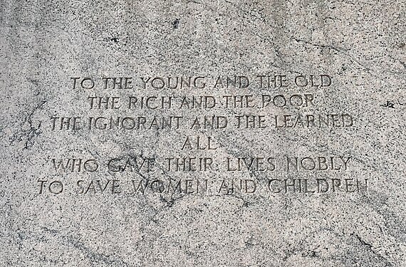Titanic Memorial (Washington, D.C.) - inscription 3.jpg