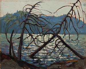 Canoe Lake, 1914 sketch by Tom Thomson. Tom Thomson Art Gallery, Owen Sound