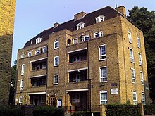 Tornay House, Shore Place, London E9, which includes the childhood home of Don Black Tornay House, Shore Place.JPG