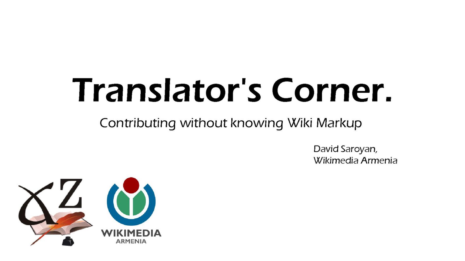 Translator corner