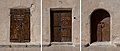 Image 882Triptych of doors, Via Pola, Vieste, Italy