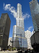 Vue depuis North Wabash Avenue.