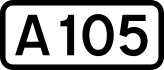 A105 road shield