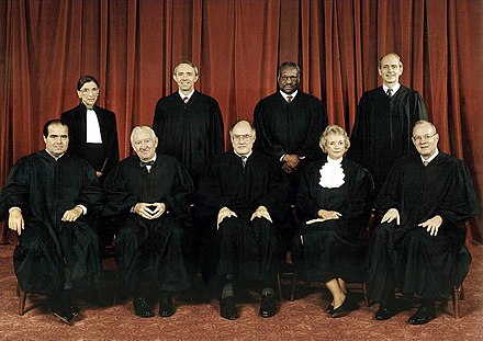 Justice Souter (second from the left in the back row) on the Rehnquist Court