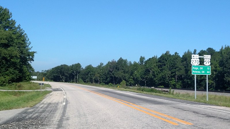 File:US 59 and US 270 near Oklahoma.jpg