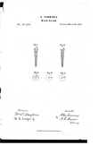 US patent 161390, Allan Cummings, 1875, wood screw drives