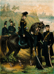 Uniformer Jämtlands häst och fältjägarkårer vid mitten av 1860-talet.