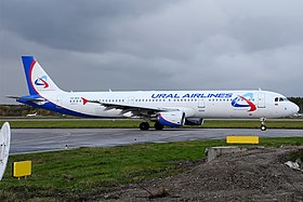 Eylül 2013'te çekilen kazaya karışan Airbus A321.