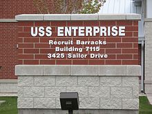 USS Enterprise Recruit Barracks Ussenterprisesign.jpg