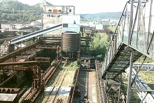 Völklinger Hütte Blick von Gichtbühne auf Kokerei